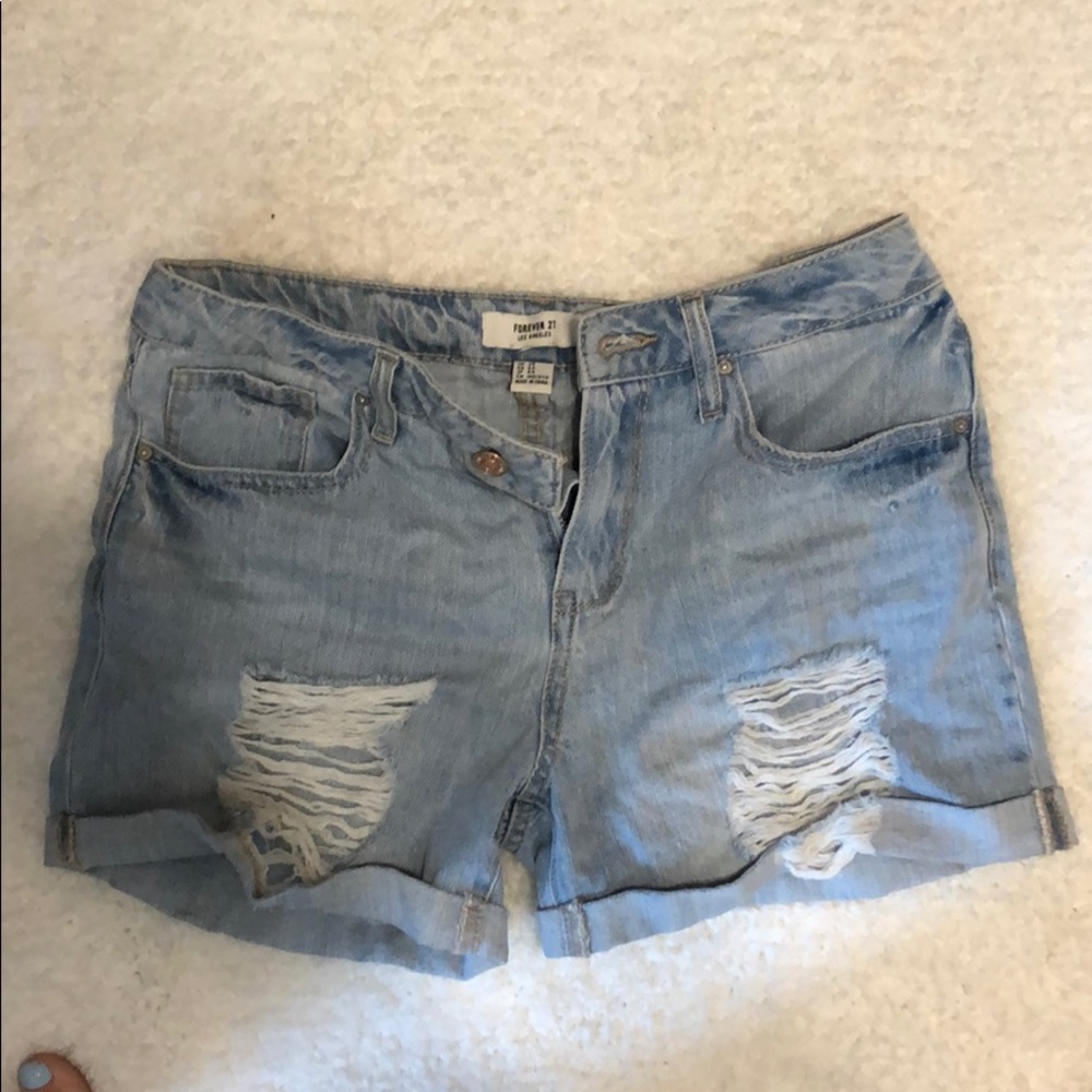 Forever 21 denim jean shorts